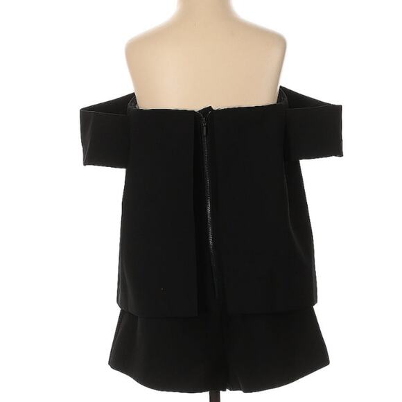 C/Meo Collective Palisades Black Off Shoulder Overlay Romper S - Picture 6 of 9